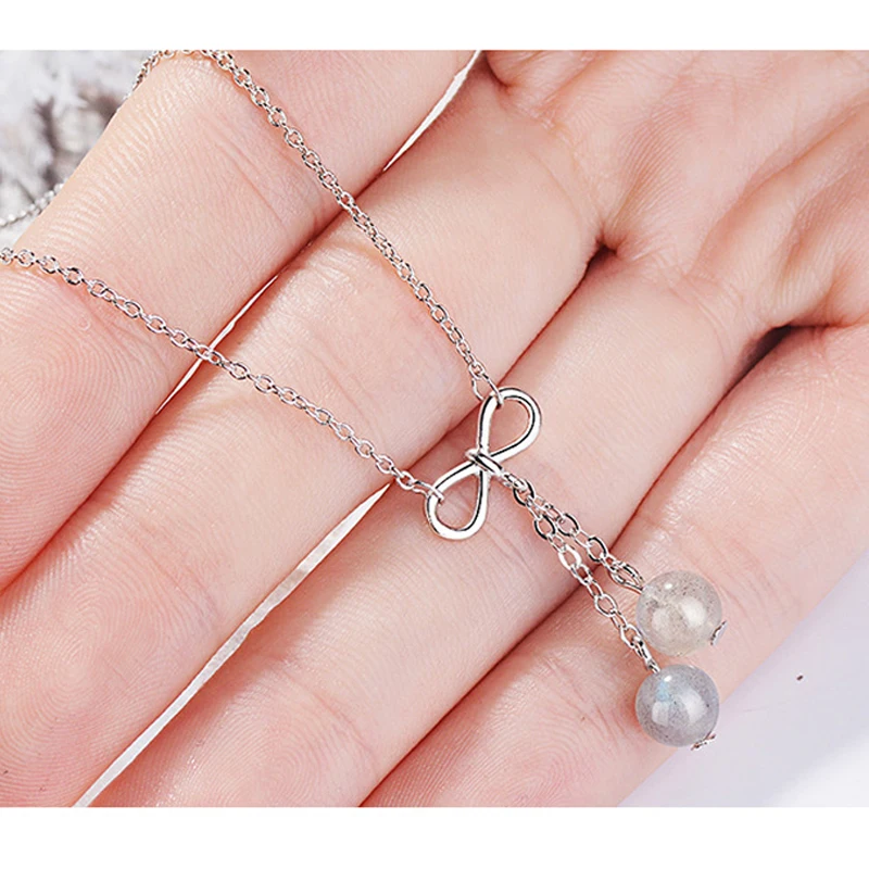 stone necklace women silver 925 (3)