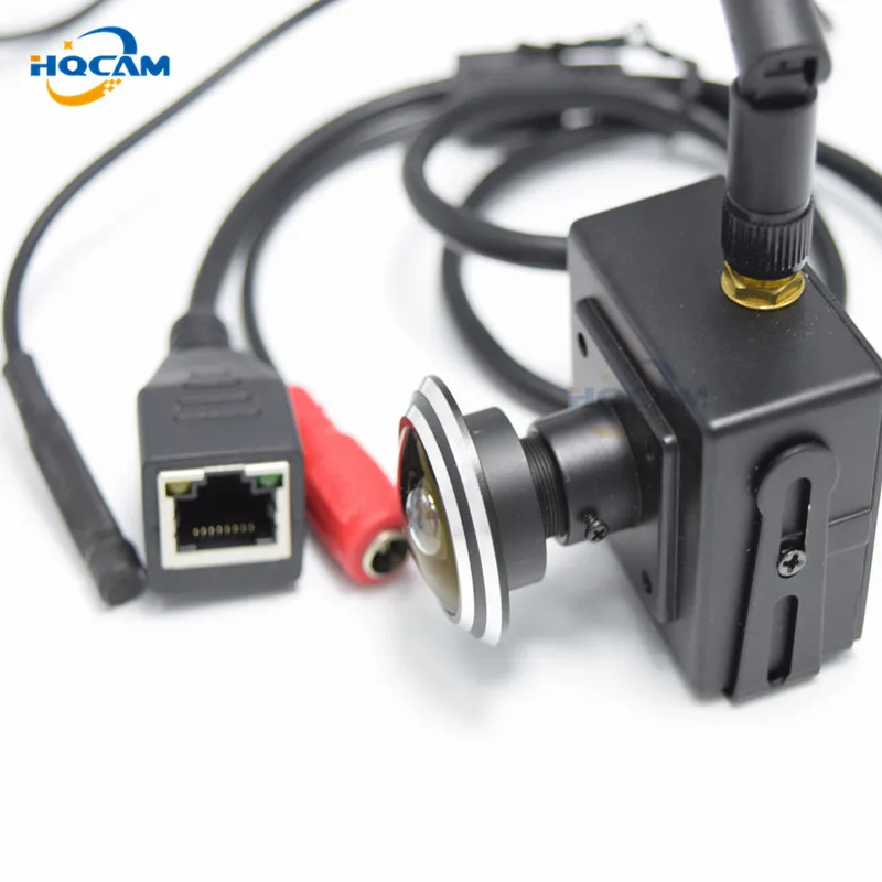 720P Wide Angle 1.78mm Fisheye Lens Audio wifi ip camera 1.0 Megapixel Wireless camera Indoor Smallest Wifi Network Door Camera