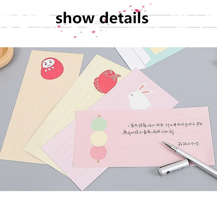 Маленький свежий японский полый Романтический любовный с буквами конверт эстетическое украшение канцелярские поздравительные открытки принять розовый