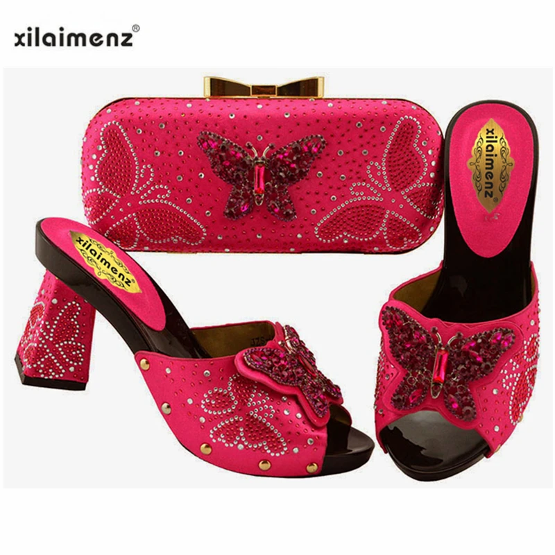De Mariage D'embrayage purple Sac teal gold fuchsia Et Nigérian Ensemble gold Royal Couleur Femmes Teal Match Partie Italie Assorti Blue À Chaussures qtFEI