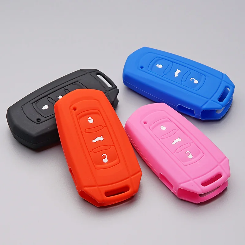 

Silicone Rubber car key fob cover case shell holder set for Geely emgrand EC7 EC718 EC715 Global Hawk GX7 remote accessories