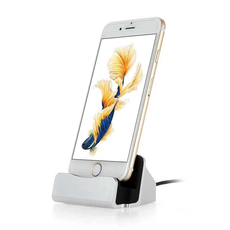 

Charging Base Dock Station For iPhone X 8 7 6 USB Cable Sync Cradle Charger Base