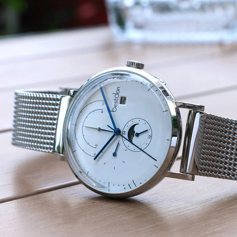 2018 Bestdon Брендовые мужские часы Moon Phase уникальный дизайн Стильные Мужские