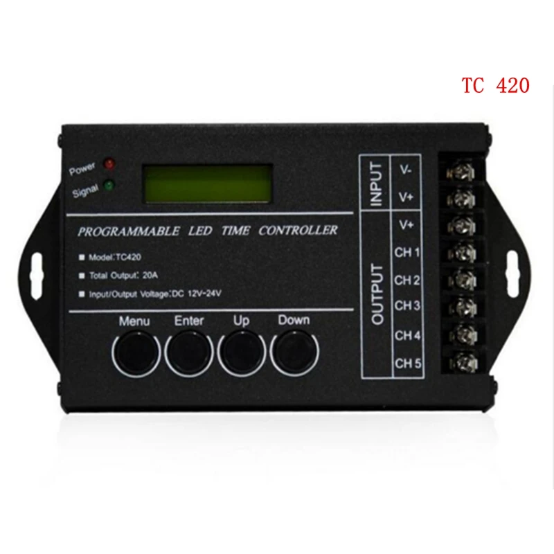 DC5V/12В/24В TC420/TC421 WiFi программируемый светодиодный контроллер диммер RGB аквариумное