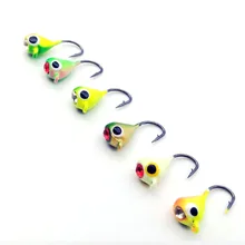 6 шт./лот, зимняя ледяная приманка на рыболовный крючок, 1,5 см, 1,1 г, свинцовая головка, крючок, приманка, рыболовная приманка, рыболовные снасти Isca