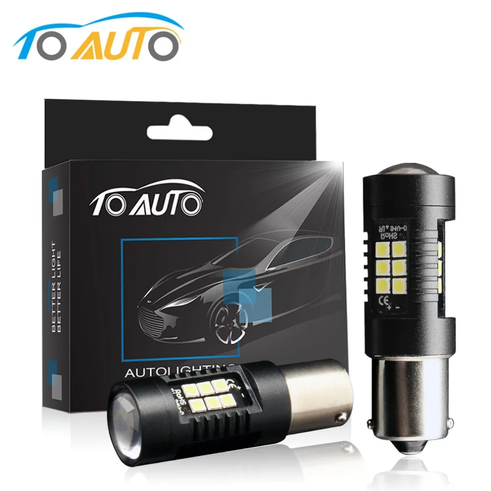 2 шт. Автомобильные светодиодные лампы 1156 P21W BA15S BAU15S PY21W 1157 BAY15D P21/5W|car amber lights|12v car led