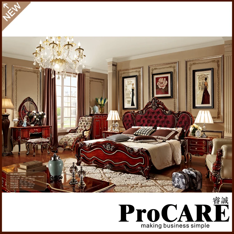 Klassischen Braun Soild Holz Schlafzimmer Mobel Set Tuchkunst Bett Luxus Villa Mobel Bedroom Furniture Sets Wooden Bedroom Furniturefurniture Set Aliexpress