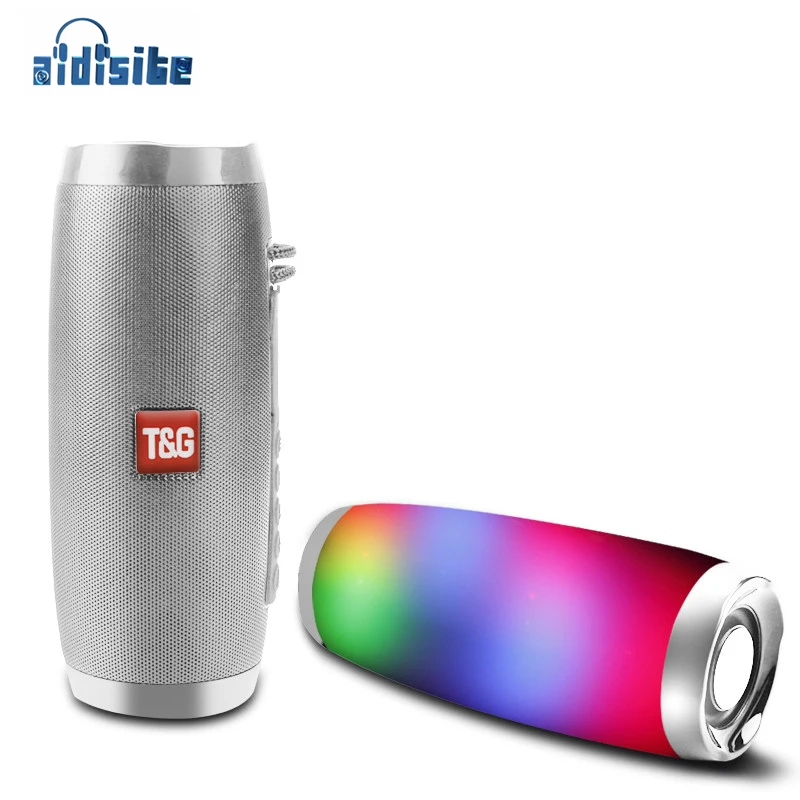 

AIDISITE Colorful Night Light Bluetooth Speaker Portable Wireless Speakers Stereo Column Subwoofer For Mobile Phone Computer