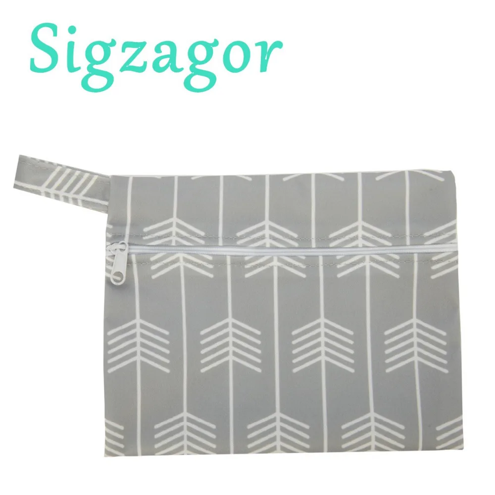 

[Sigzagor] 5 U PICK Mini/Small Wet Bags Reusable for Mama Cloth Menstrual Pad Cup Tampon, Baby Bib,Wipes,Buyer Pick, 34 Designs