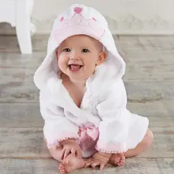Hooyi Принцесса Корона детское банное полотенце Новорожденные Одеяла Детские халат для девочки с капюшоном банное полотенце s детские вещи