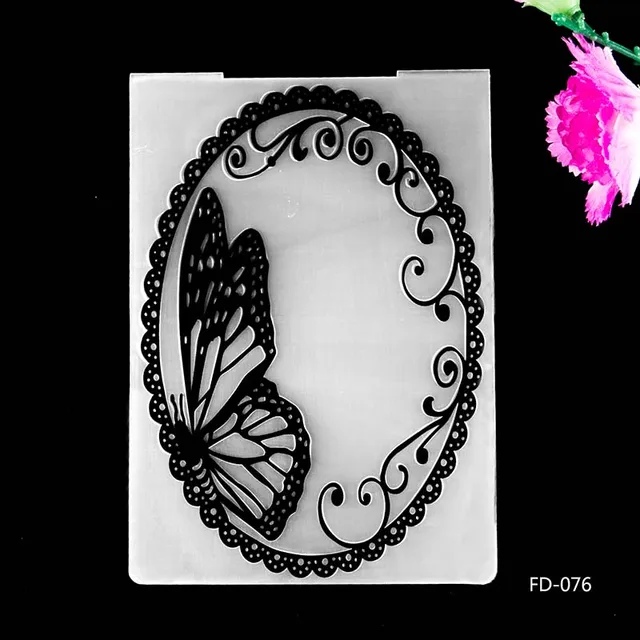 Kinds of Embossing Folders Plastic Scrapbooking For DIY Scrapbook Album Card Decorating Tool Crafts Card Paper Making Decoratio fd076