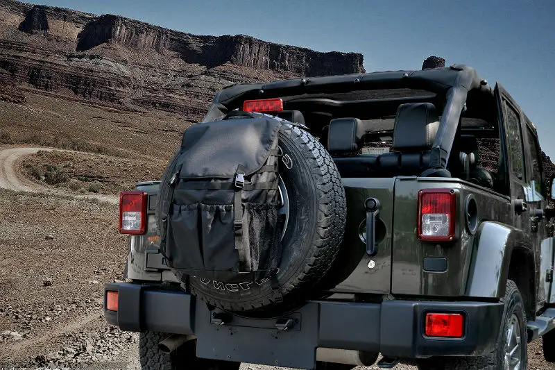 High Capacity Backpack Cargo Bags Spare Tire Storage Bag For Jeep