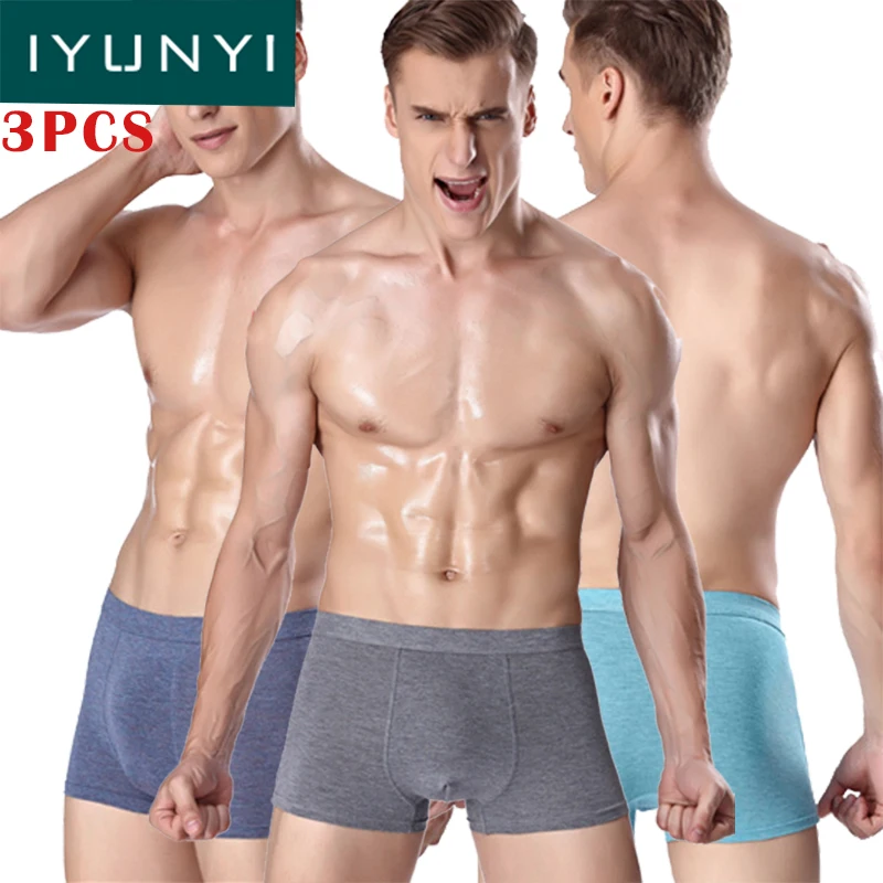 

IYUNYI Panties Sexy Modal Boxers Breathable Men's Solid Underwear Boxers Modal Boxer Men Sexy Boxers Shorts