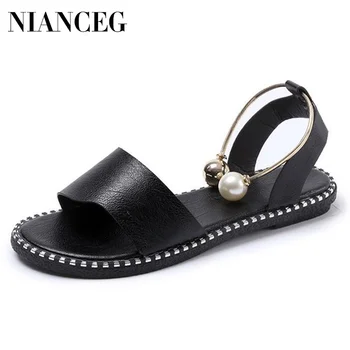 

Women Sandals Flip Flops 2019 New Summer Fashion Rome Slip-On Breathable Non-slip Shoes Woman Slides Solid Casual Female Sandal