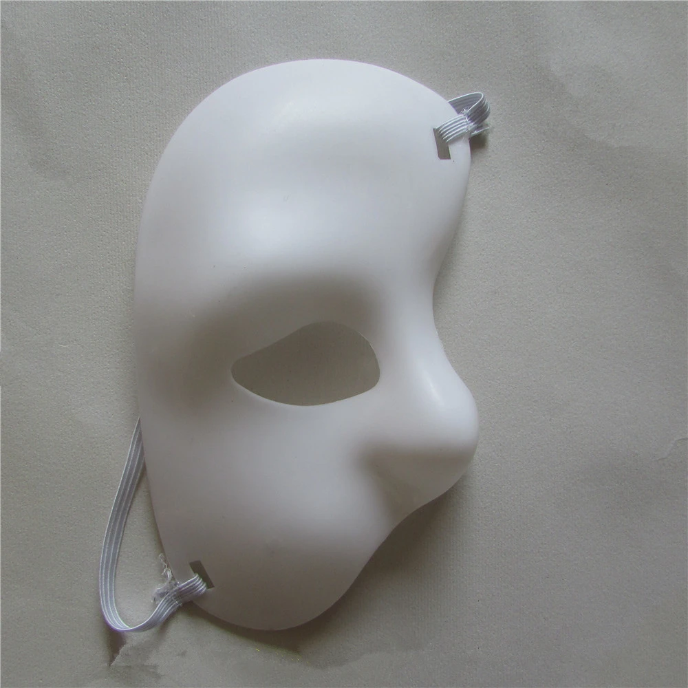 wholesale sell white Masks Halloween Theme Masquerade Party Mask Half