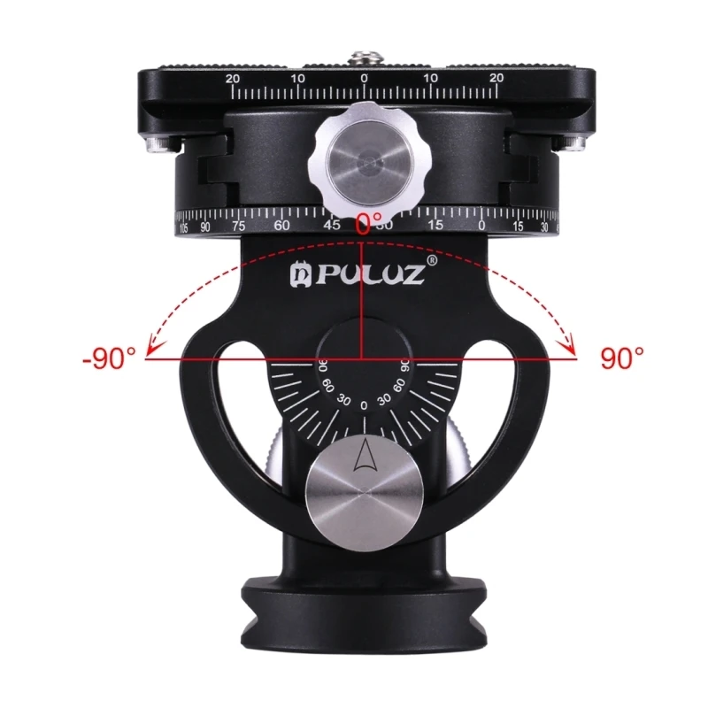 Панорамная головка PULUZ DSLR с винтом 1/4 дюйма и 3/8 2 сторонняя штатива