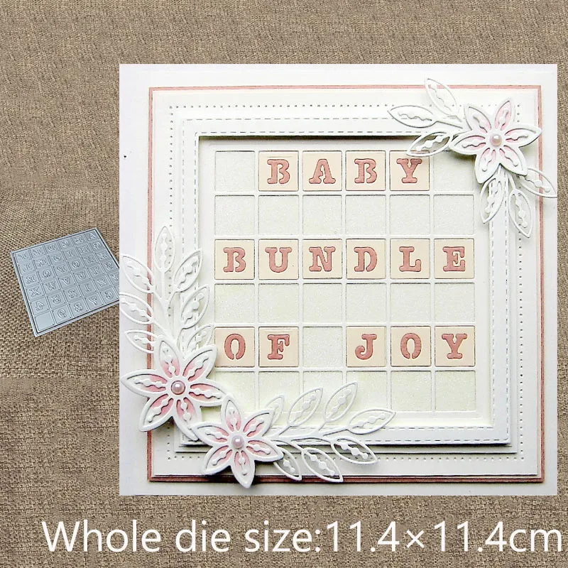 

New Design Craft Metal Cutting Die die cuts alphabet digital grid decoration scrapbook Album Paper Card Craft Embossing die cuts