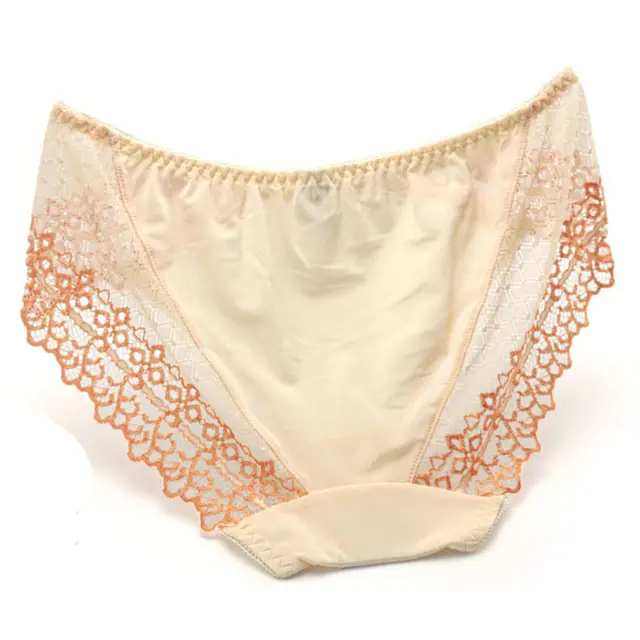 Women's Lace Briefs Plus Size Low Rise Panties Ladies Underwear Viscose