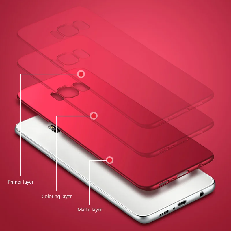 Matte-Phone-Case-For-Samsung-Galaxy-S8-S9-Note-8-S7-Edge-Hard