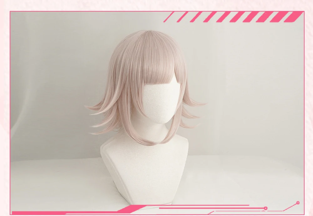 Anihut Nanami Chiaki Wig Super Danganronpa Cosplay Anime Hair Synthetic Heat Resistant Women -Zentai shop online