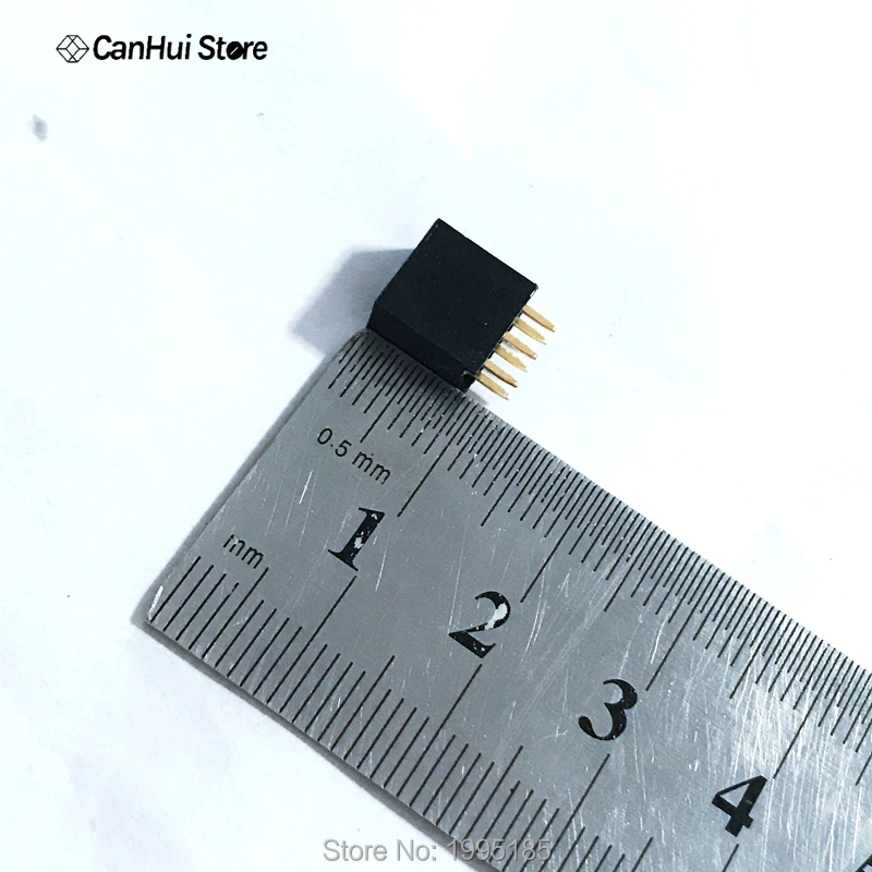 100 шт. 2x3 6 штифтов 2 54 мм двухрядный гнездовой прямой штырьковый разъем 2*3 мм|pin strip