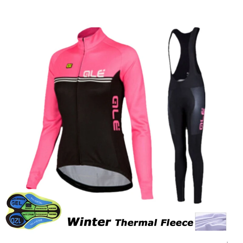 Women cycling jersey winter thermal fleece 2018 new ropa ciclismo