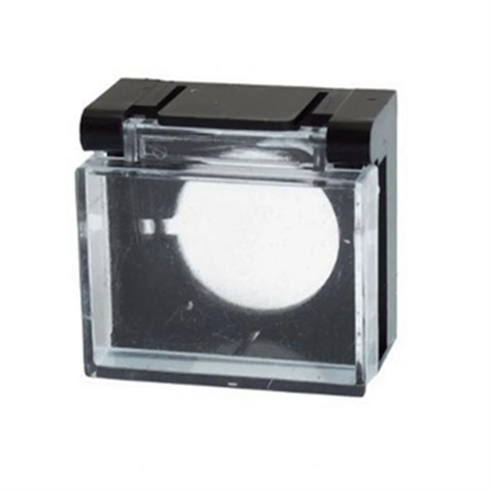 1 Protector interruptor de botón de plástico transparente, negro, y piezas para instrumentos| -