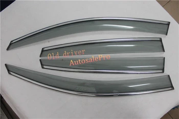 

To prevent rain Chrome Window Visor Vent Sun Rain Guard Shield Delflector For Honda CRV 2012 2013 2014