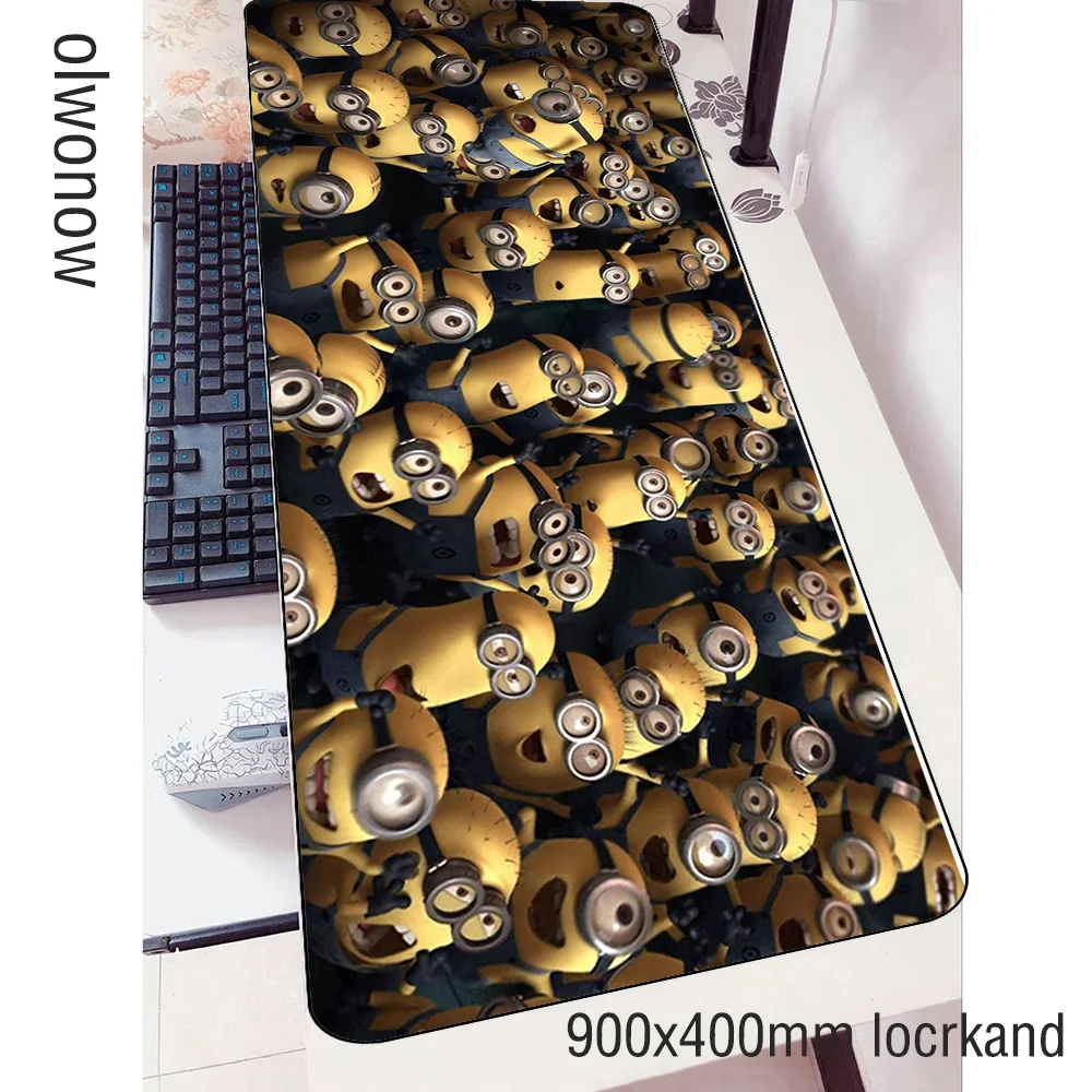 Minions mouse pad locked edge pad to mouse notbook computer mousepad High quality gaming padmouse g