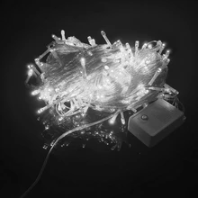 30 м светодиодный струнный светильник, Сказочная гирлянда, Рождественская водонепроницаемая лампа, 8 режимов, праздничное украшение для вечеринки, свадьбы с вилкой EU/US