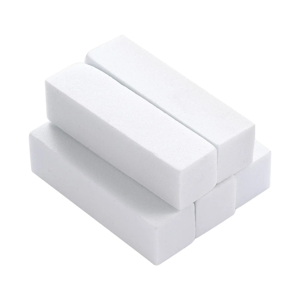 

5pcs 2 Way Nail Buffer White Nail Files DIY Manicure Tool Nail Art Gel Varnish Pedicure Buffer Files Block Nail Art