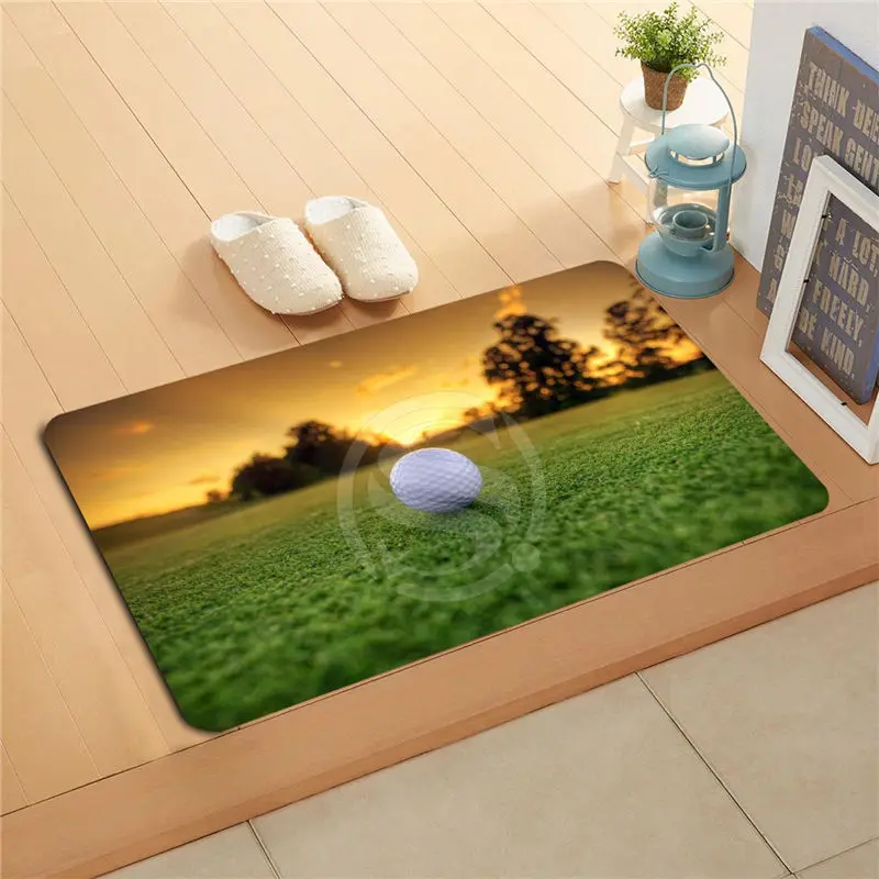 q298r Custom golf ball sport Doormat Home Decor Door mat Floor Mat