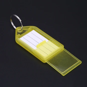 

5Pcs Multicolor Plastic Key Tag Assorted Key Rings ID Tags Name Card Label