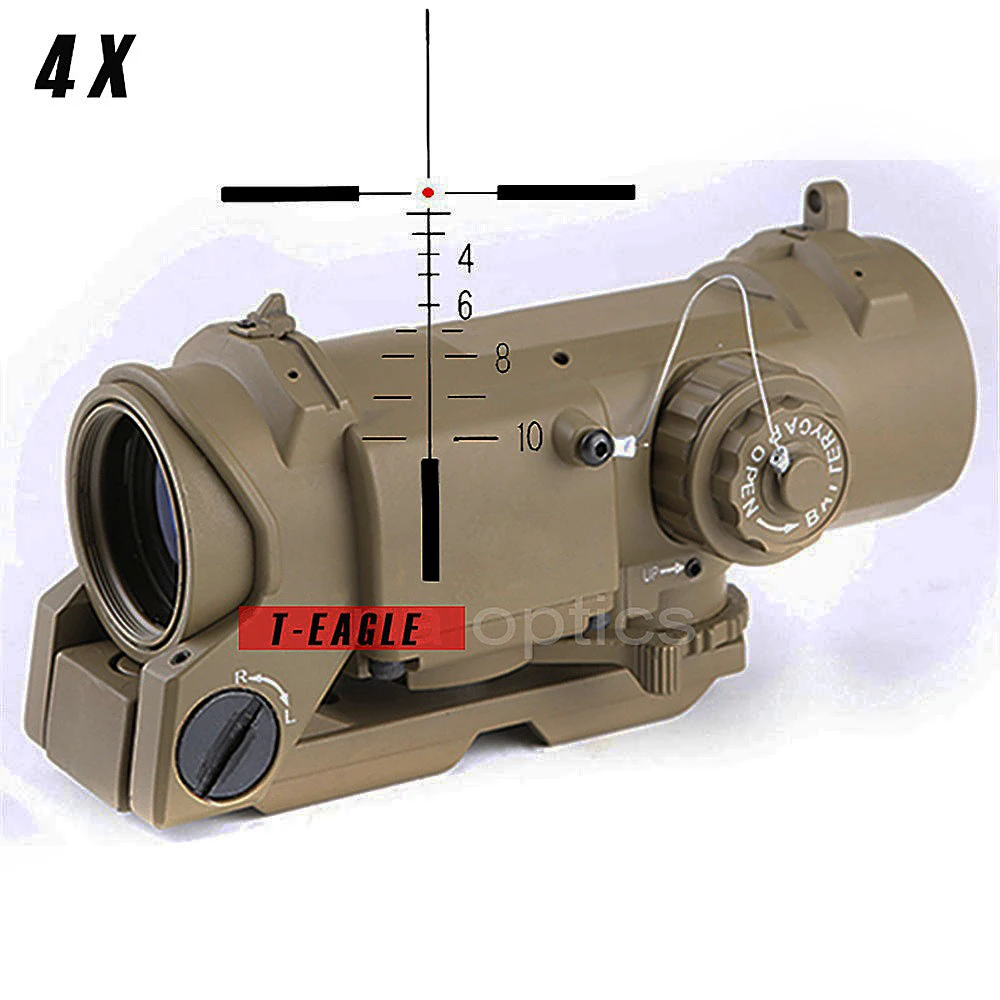 

ELCAN Hunting OPTICS Tactical Rifle Scope Quick Detachable 1-4X Adjustable Dual Role Red Dot Sight 4x Riflescope 20mm rail rifle