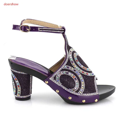 grün Up1 Afrikanische 2 Neue Für Purple Strass Kommen Sandale Sexy Schwarzes blau Pumps High Parteien deep Damen Heels Doershow Pumpen Frauen Schuhe fHvAv