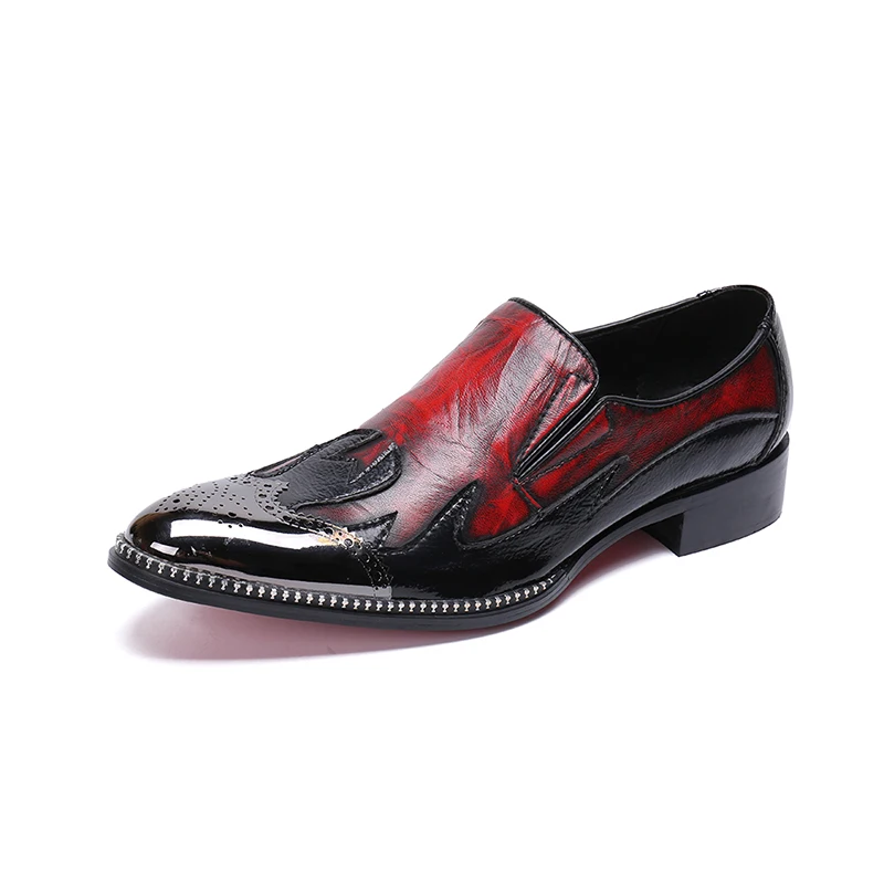 Роскошные вечерние туфли Zapatos De Hombre Мужские модельные золотистого цвета с