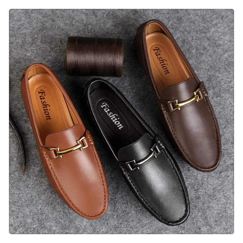 URBANFIND/итальянская мужская обувь; Повседневная Брендовая обувь без шнуровки; официальная Роскошная обувь; мужские лоферы; мокасины из натуральной кожи; коричневая обувь для вождения