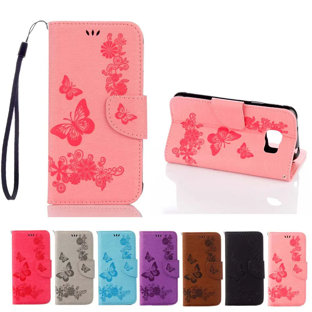 A Big Butterfly Flower cases For Samsung S7 Active G891A 5.1 Inch Flip