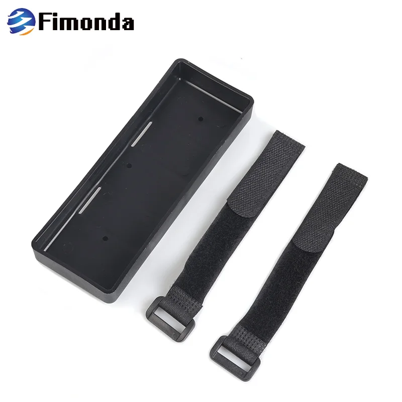 

High Quality Plastic Battery Box With Magic Straps For 1/10 1/8 RC car Durable DIY Upgrade Parts
