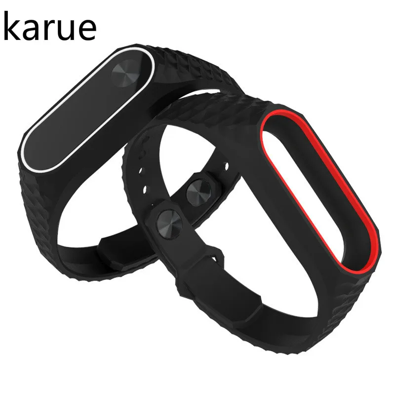 

Karue 1 pcs mi band 2 Wrist Strap Belt Silicone Colorful Wristband for Mi Band 2 Smart Bracelet for Xiaomi Band 2 Accessories
