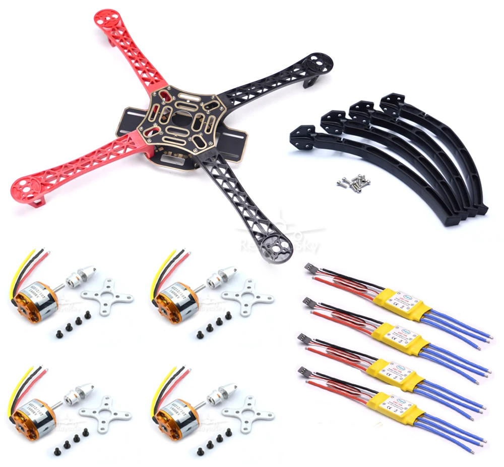

F450 450mm Multi-Copter Quadcopter Rack Kit Frame + 2212 1000KV Motor + 30a Brushless ESC for S500 S550