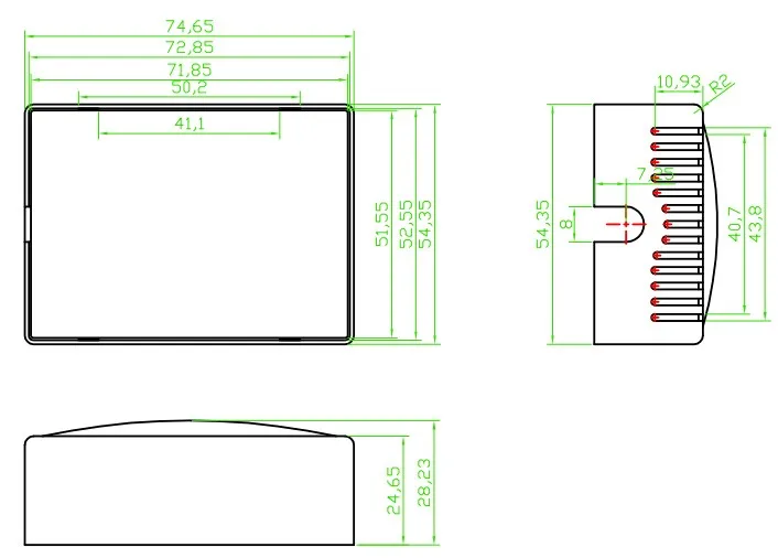 szomk shenzhen plastic box enclosure electroncis instrument enclosure project box junction housing abs control box transparent gps tracker outlet boxes enclosure for pcb (15)