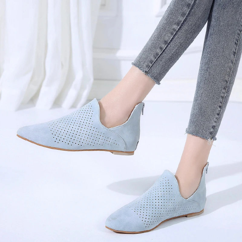 Femmes Chaussure blue Printemps Détouré Pointu Bout Gladiateur Filles Femme Dames A11128 Appartements Casual Chaussures Plat Mujer pink Black Zapatos BTqrx1Bw7