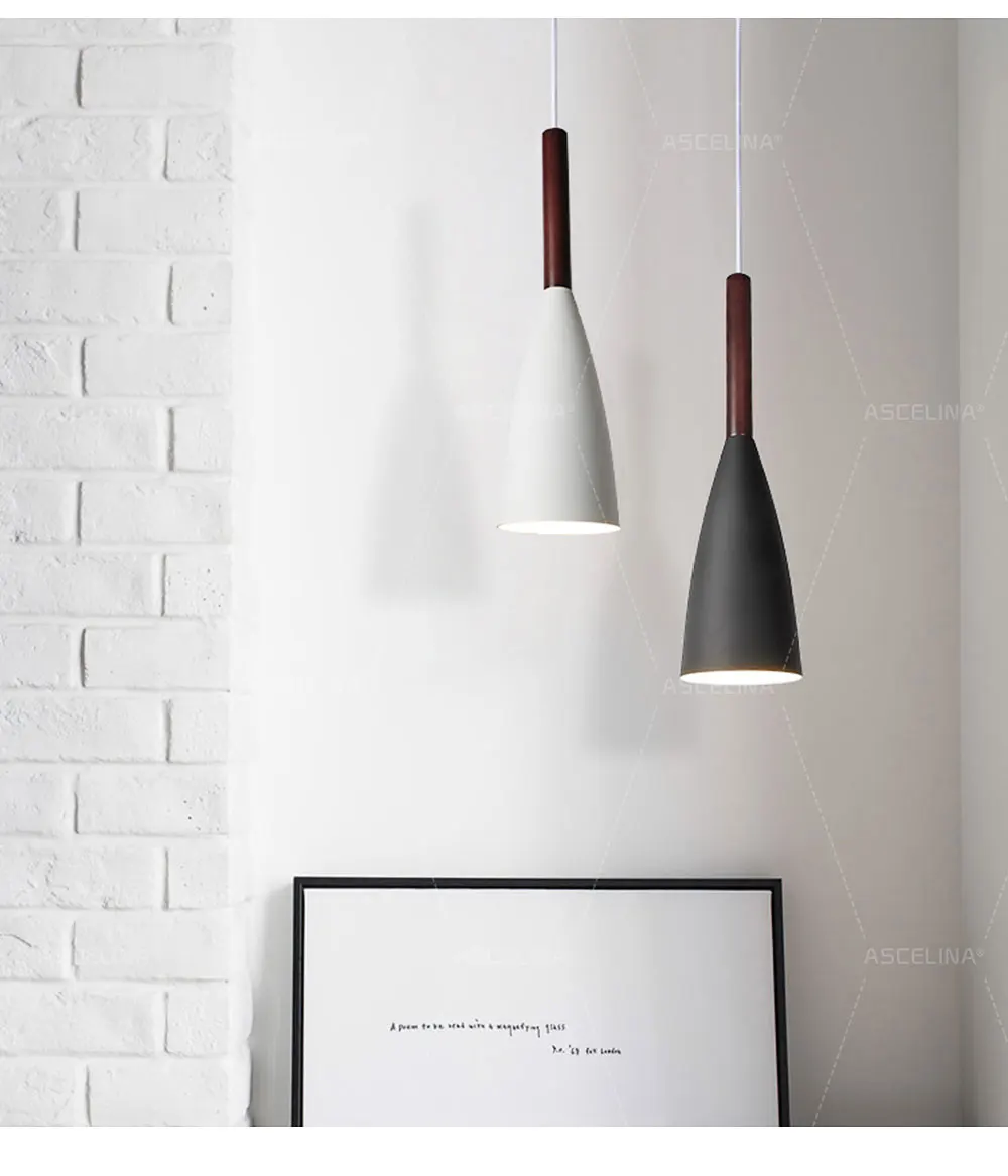 Современная Подвесная лампа, подвесной светильник в скандинавском стиле для столовой, ресторана, спальни, чердака, Подвесная лампа, цветная,, алюминий, E27