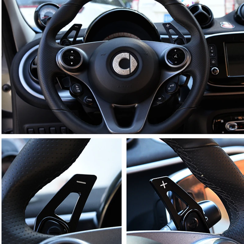 2 шт. сменные лопасти руля из алюминиевого сплава для Mercedes Smart 453 451 Fortwo Forfour