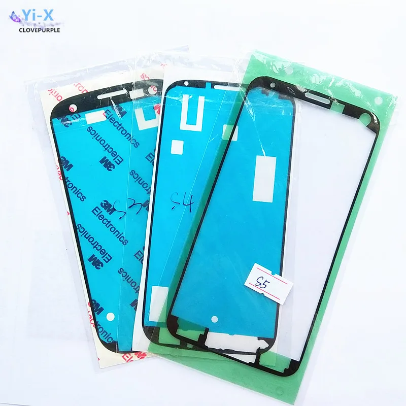 10 шт./лот клейкая лента наклейка для Samsung Galaxy S3 S4 S5 передняя рамка сенсорного