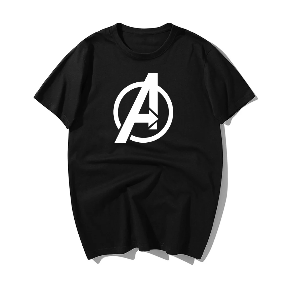 

Hot Sale 2019 Summer Marvel Avengers Men T Shirt Avengers Logo Tshirt Infinity Symbol T-shirt Fashion Casual Superhero Clothes