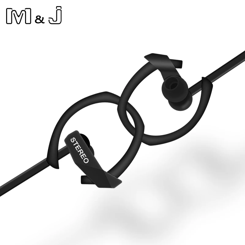 M &amp J M05 3 5 мм Super Bass Проводные спортивные наушники стерео для бега с микрофоном ПК