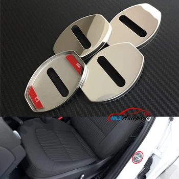 

Door Lock Buckle Cap Cover Sticker Trim 4P For Volkswagen VW GOLF 6 7 MK6 MK7 Passat B6 B7 Polo Jetta CC Lavida Fabia Superb