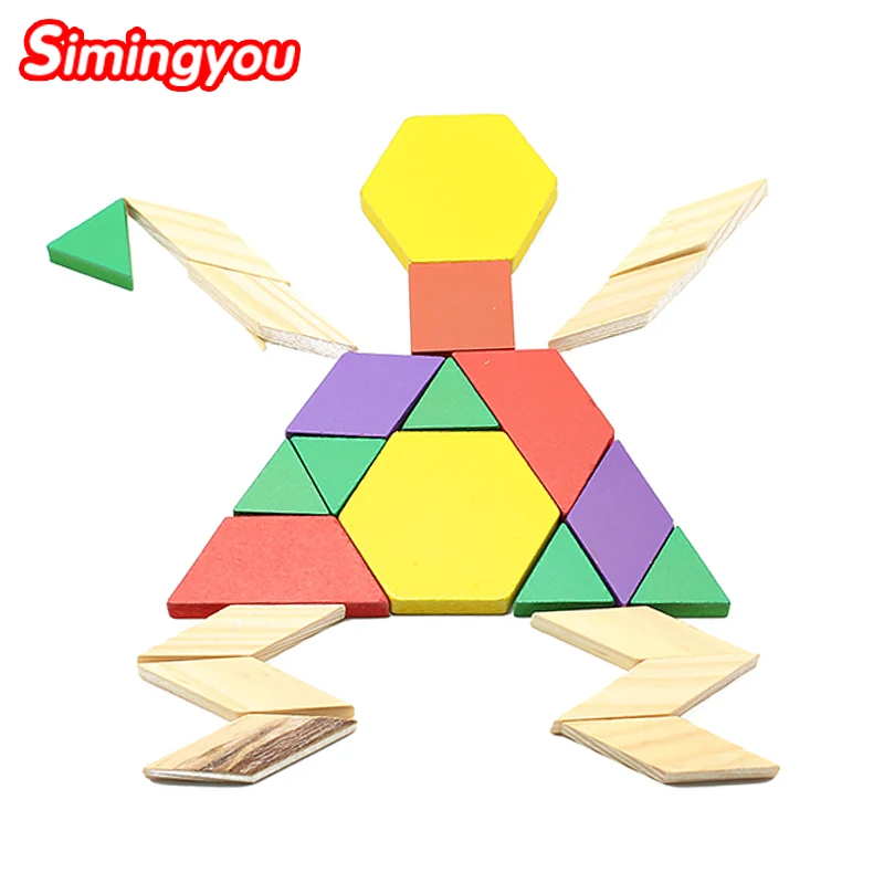 

Simingyou Learning Toys Children Magnetic Puzzles Wooden Puzzle Educative Toy  SY11